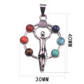 Charme Bouddha Yoga Méditation Chakra en argent Sterling pendentif cadeaux